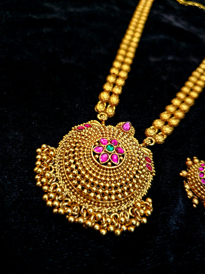 Long set with earrings code SLS 703J