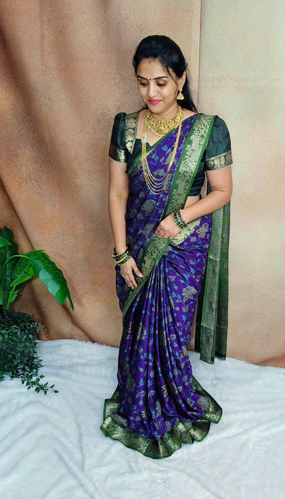 Saree un stiched blouse code SLS 682