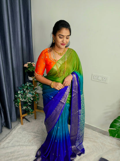 Saree un stiched blouse code SLS 604