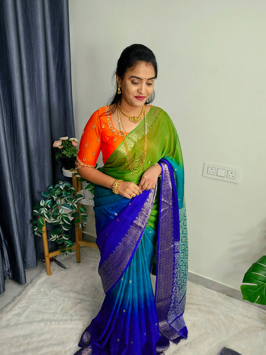 Saree un stiched blouse code SLS 612