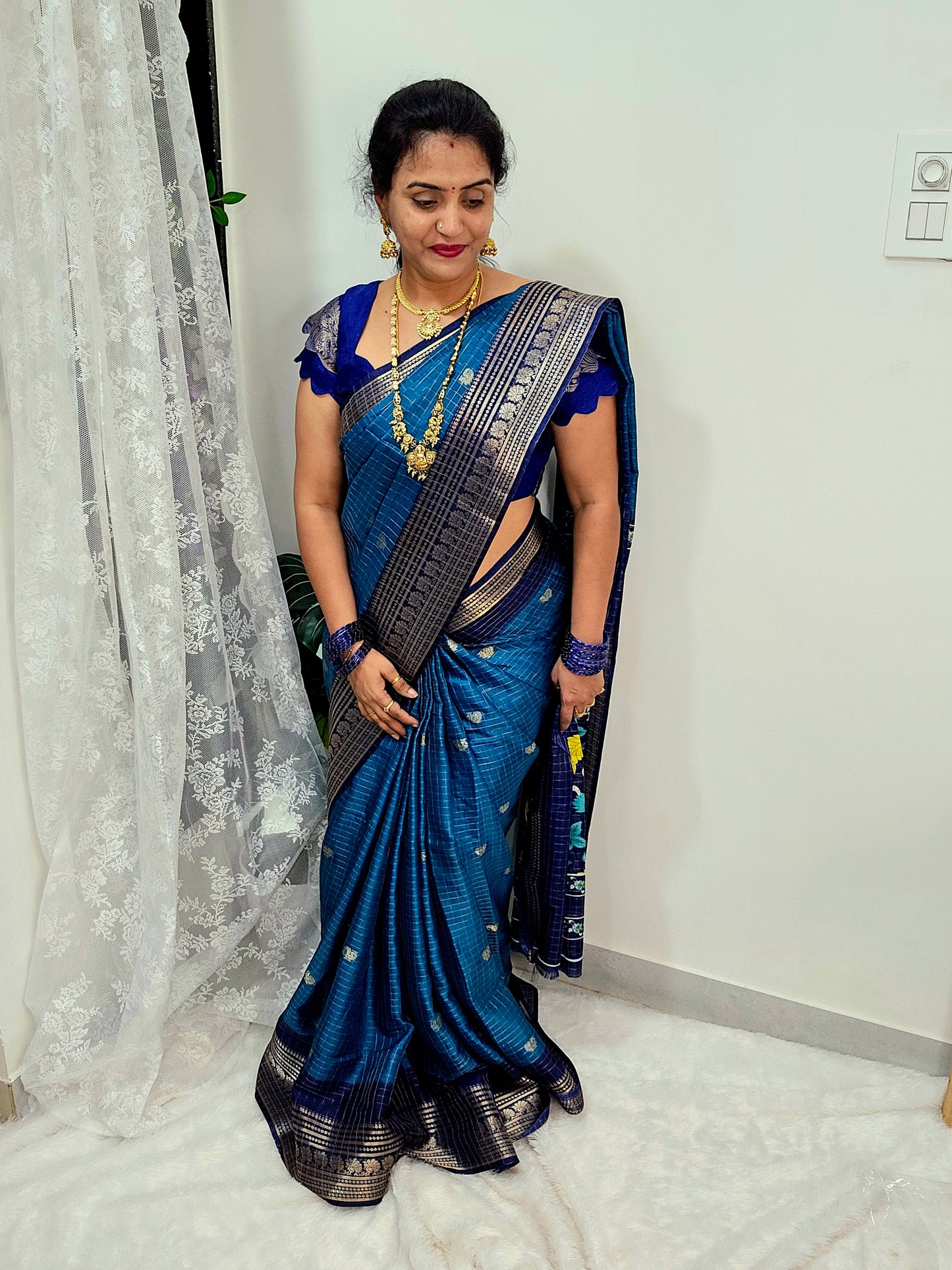 Saree un stiched blouse code SLS 493