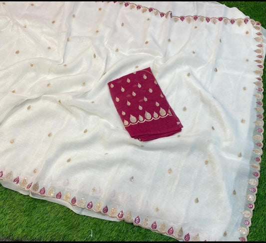 Saree un stiched blouse code SLS 269