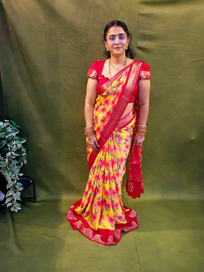 Saree un stiched blouse code SLS 755