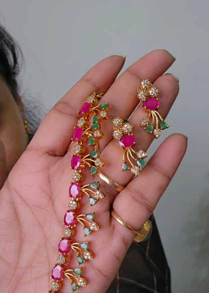 Neck set with earrings SLS code 364 J