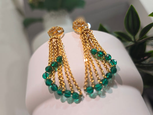 Green Earrings Code SLS 297 J