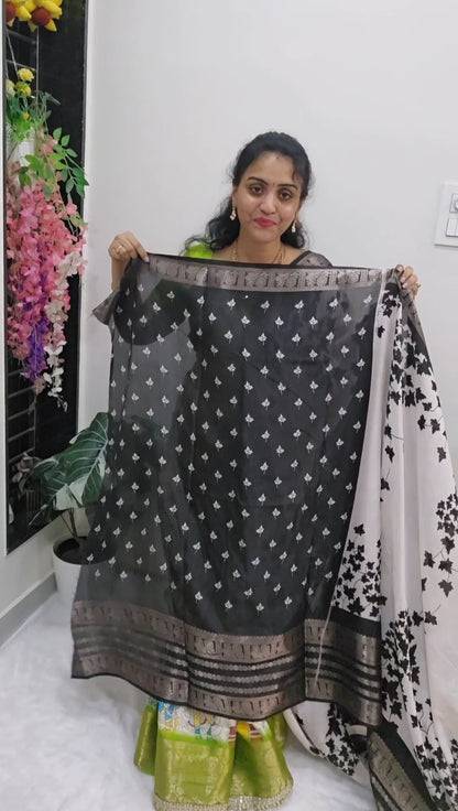 Saree un stiched blouse  code SLS 228