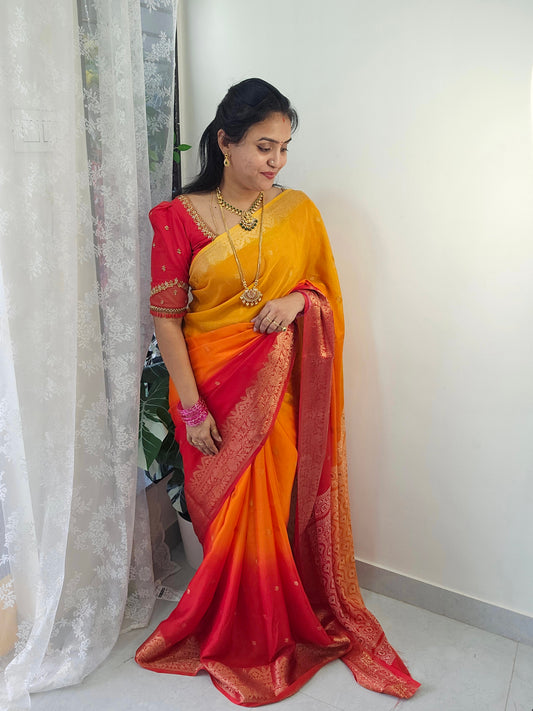 Saree un stiched blouse code SLS 612