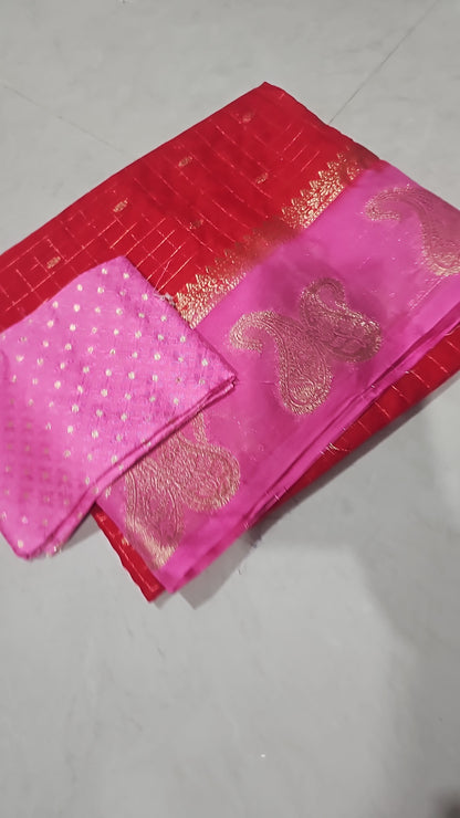 Saree un stiched blouse code SLS 568