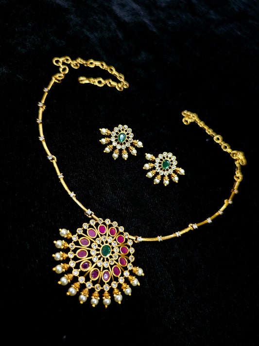 Neck set with earrings code SLS 715J