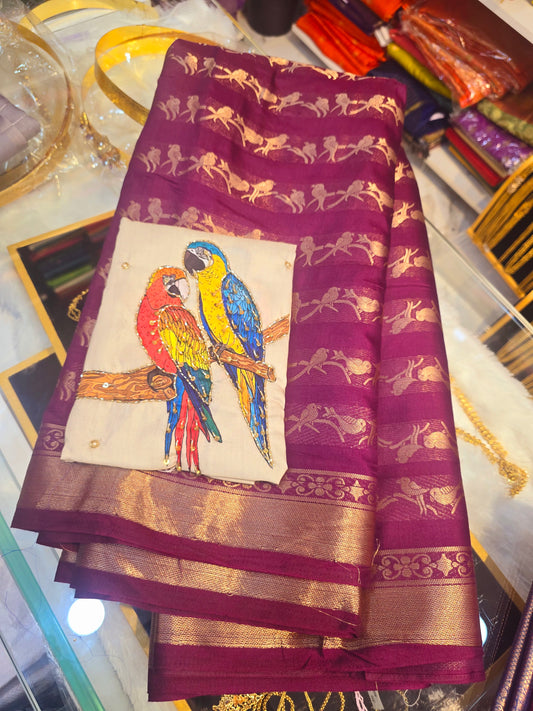 Saree un stiched blouse code SLS 231