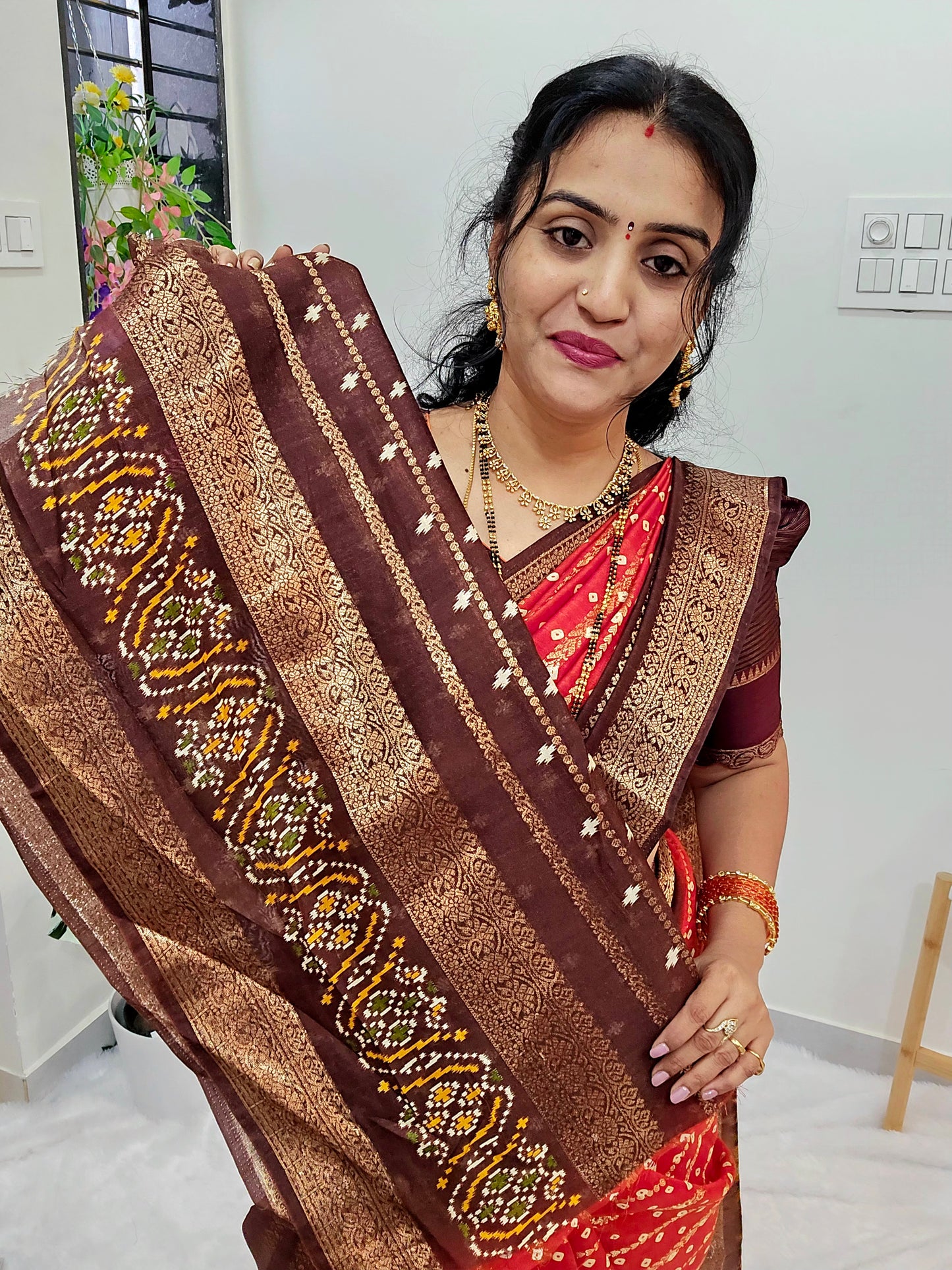 Saree un stiched blouse code SLS  375