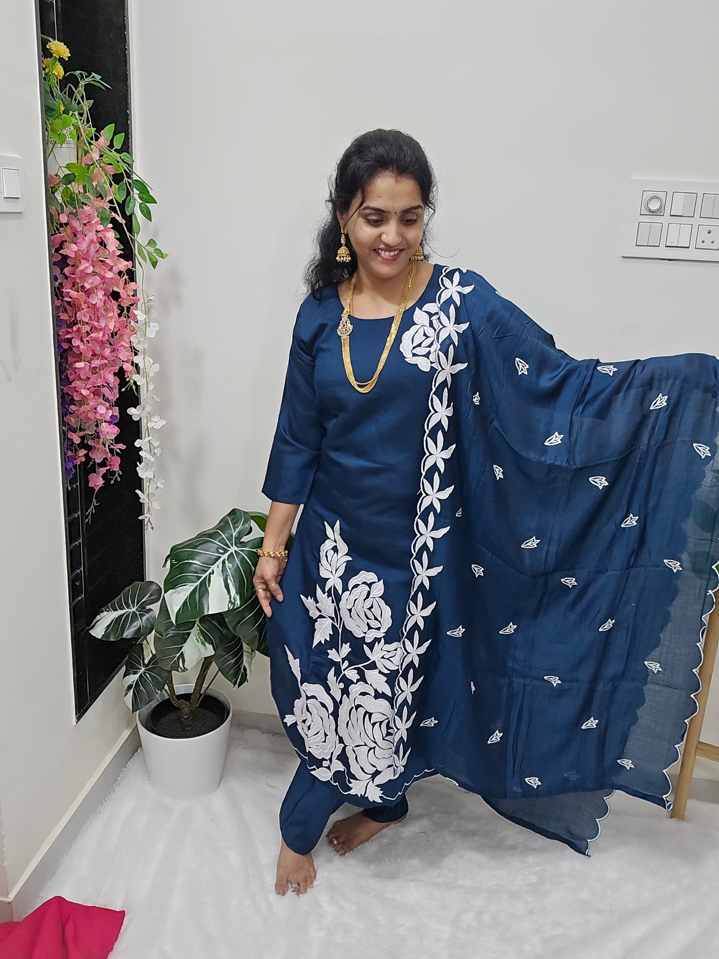3 peace kurthi set Code SLS 337