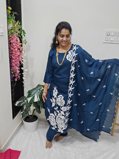 3 peace kurthi set Code SLS 337