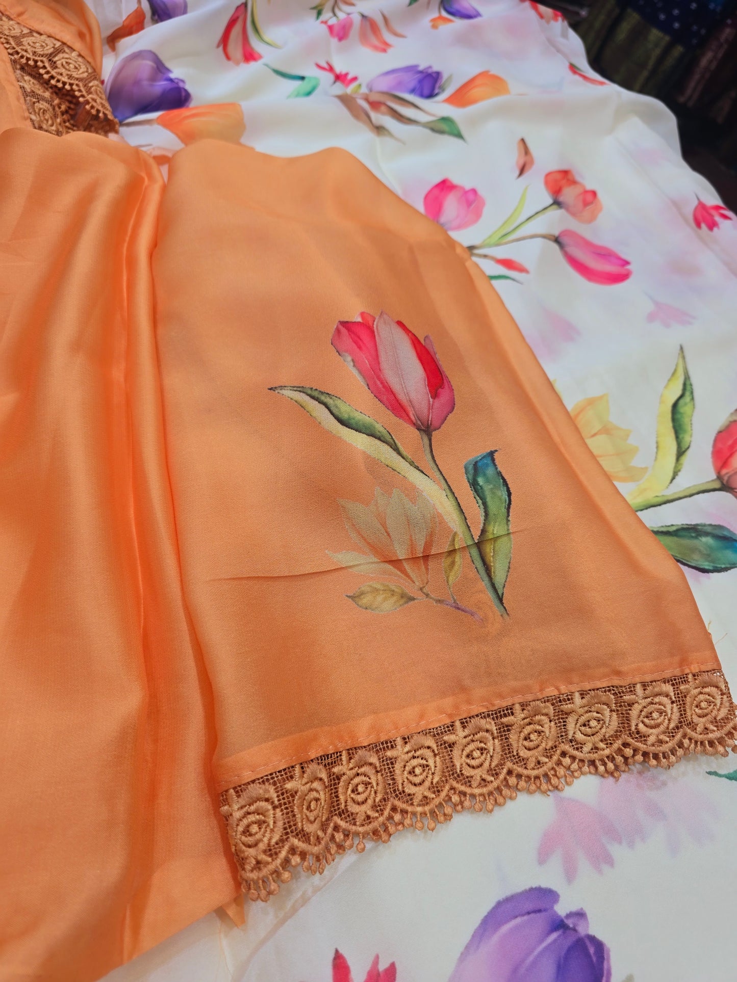 Saree un stiched blouse 274
