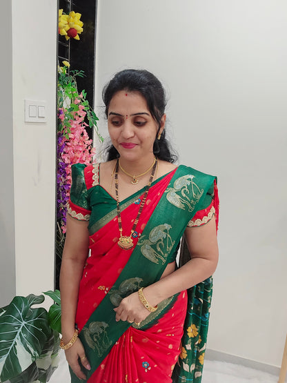 Saree un stiched blouse Code SLS 244