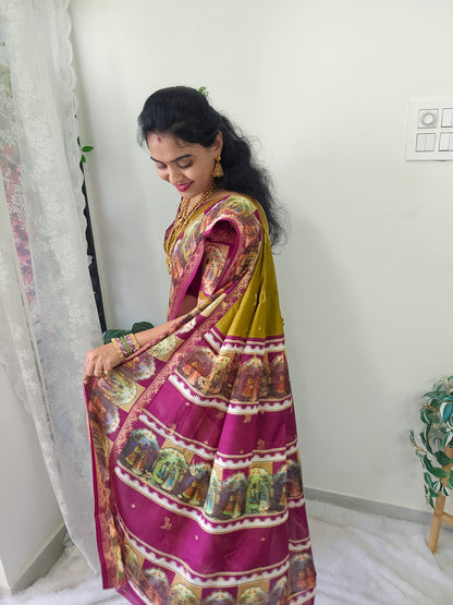 Saree un stiched blouse code SLS 517