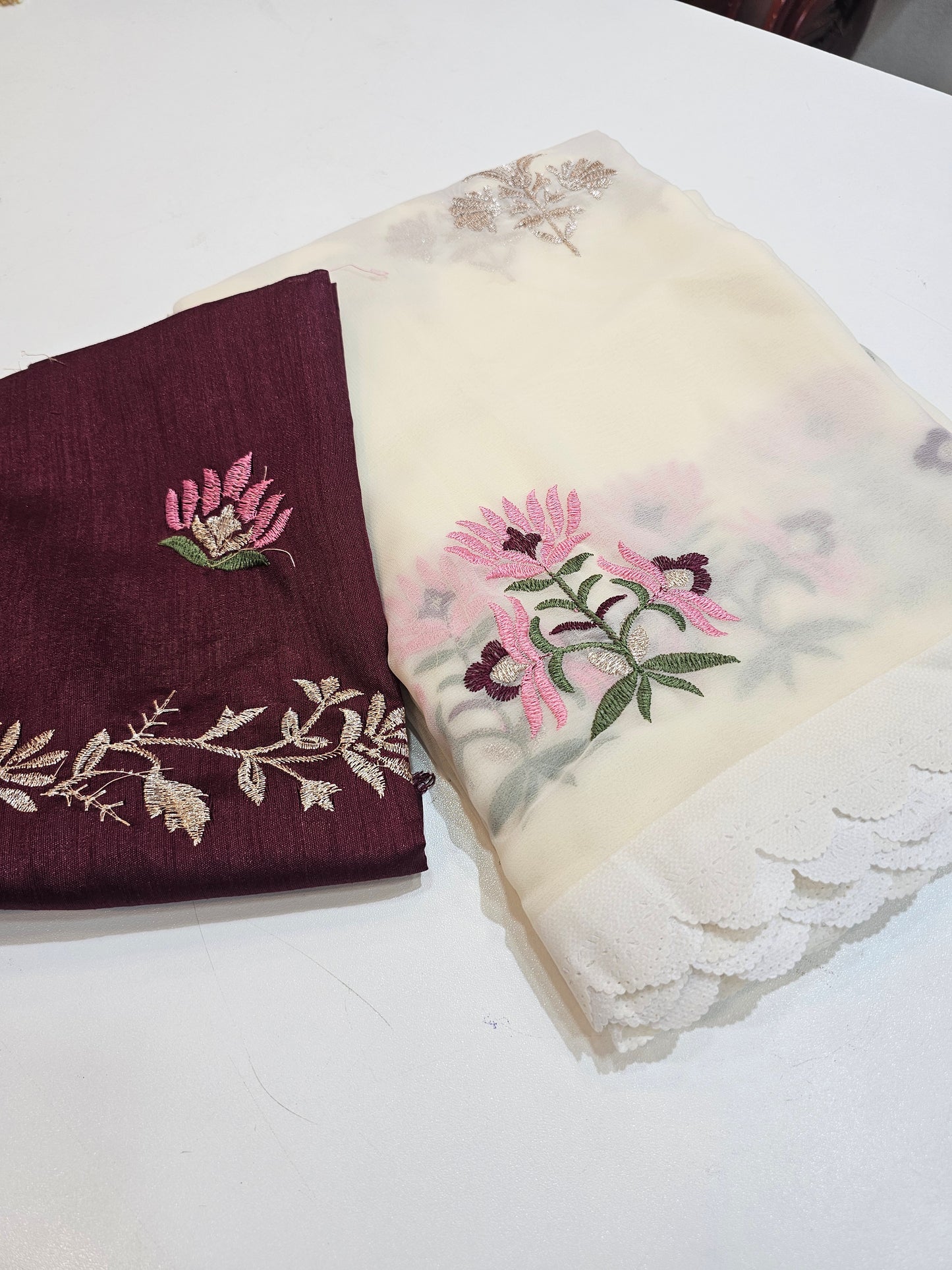 Saree un stiched blouse code SLS 474