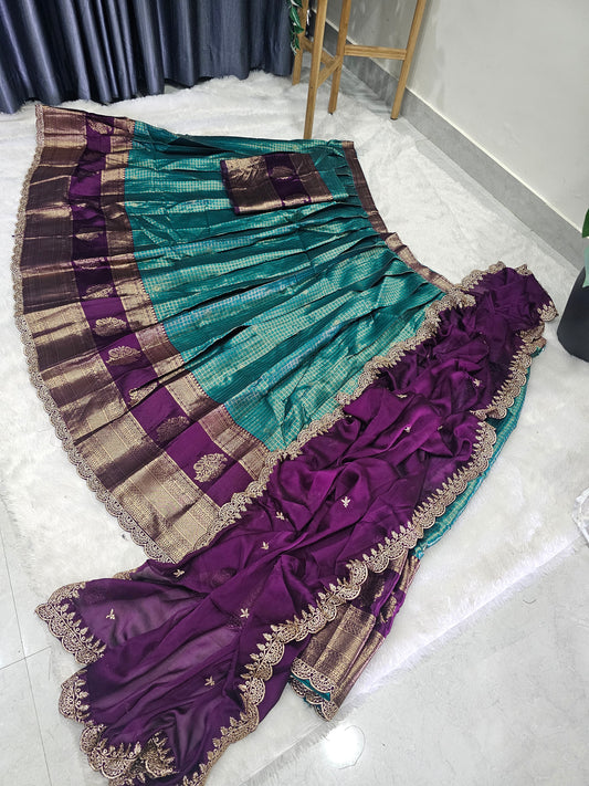 Sami stiched Lehanga set  code SLS 601