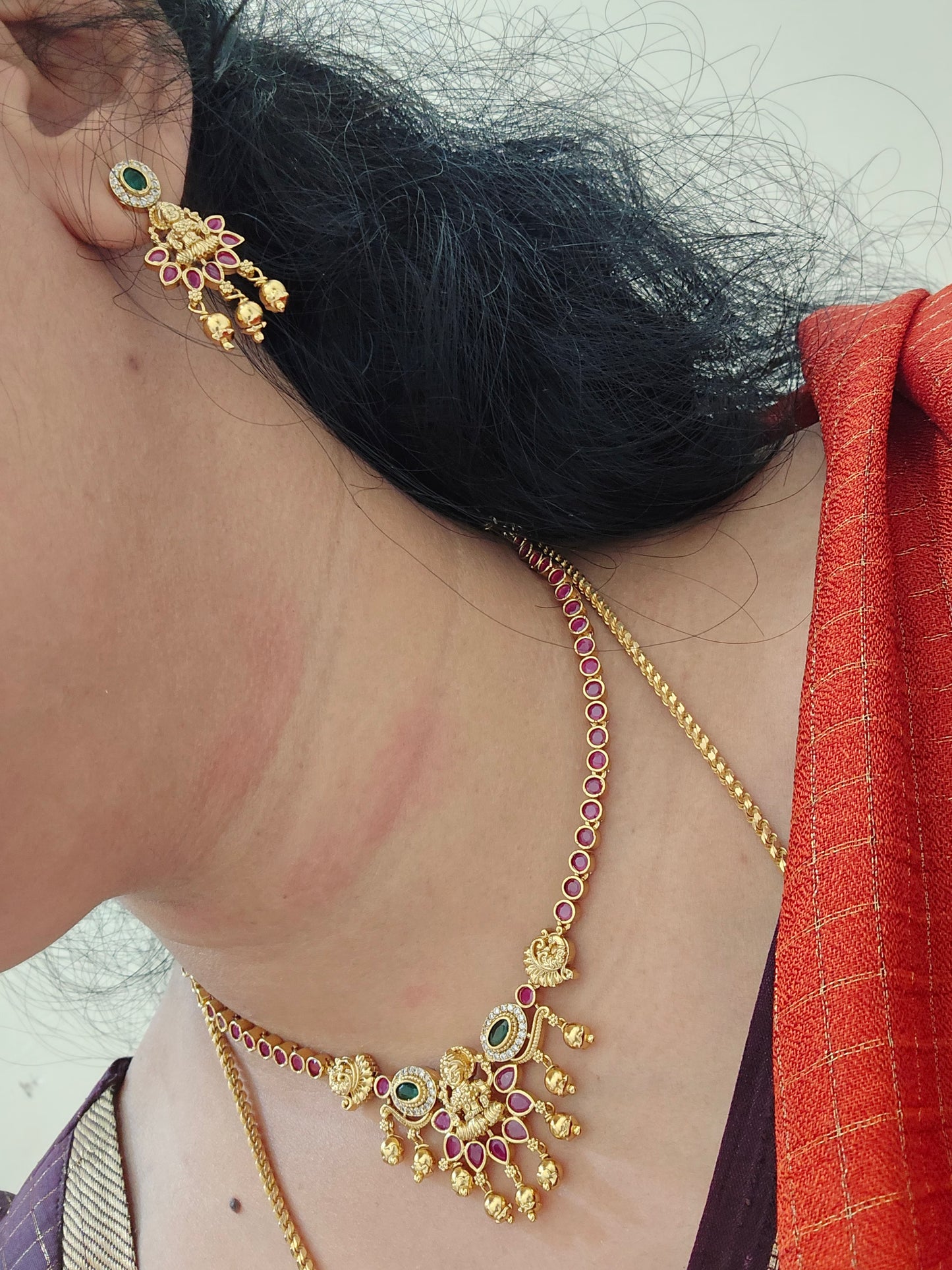 Neck set with earrings Code SLS 279J