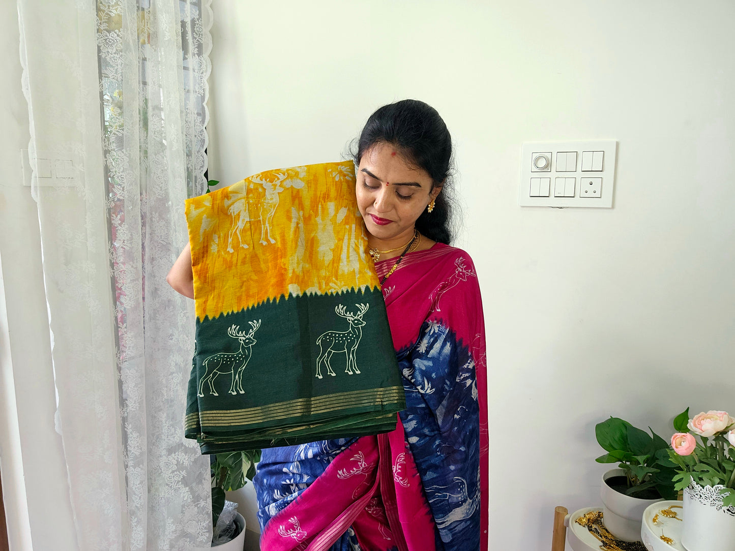 Saree un stiched blouse code SLS 514