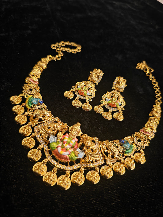 Neck set with earrings code SLS 597J
