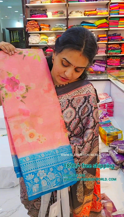 Saree un stiched blouse code sls 246