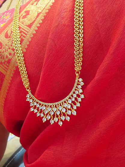 Diamond  pendant chandraharam code SLS 831J