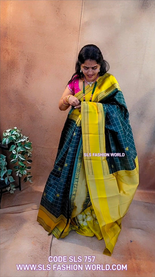 Saree un stiched blouse code SLS 757