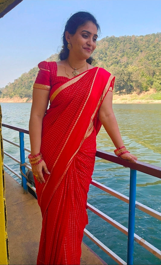 Saree un stiched blouse code SLS 468