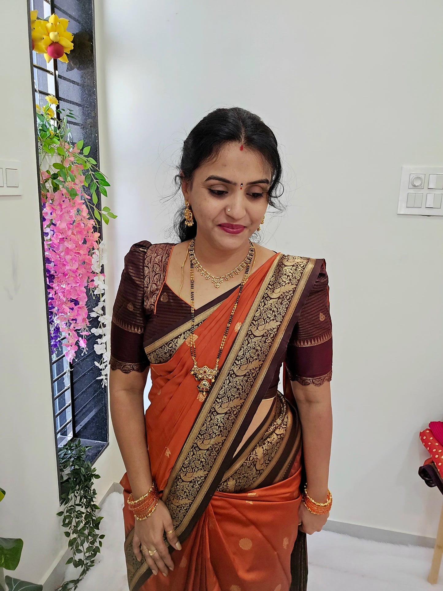 Saree un stiched blouse code SLS 374