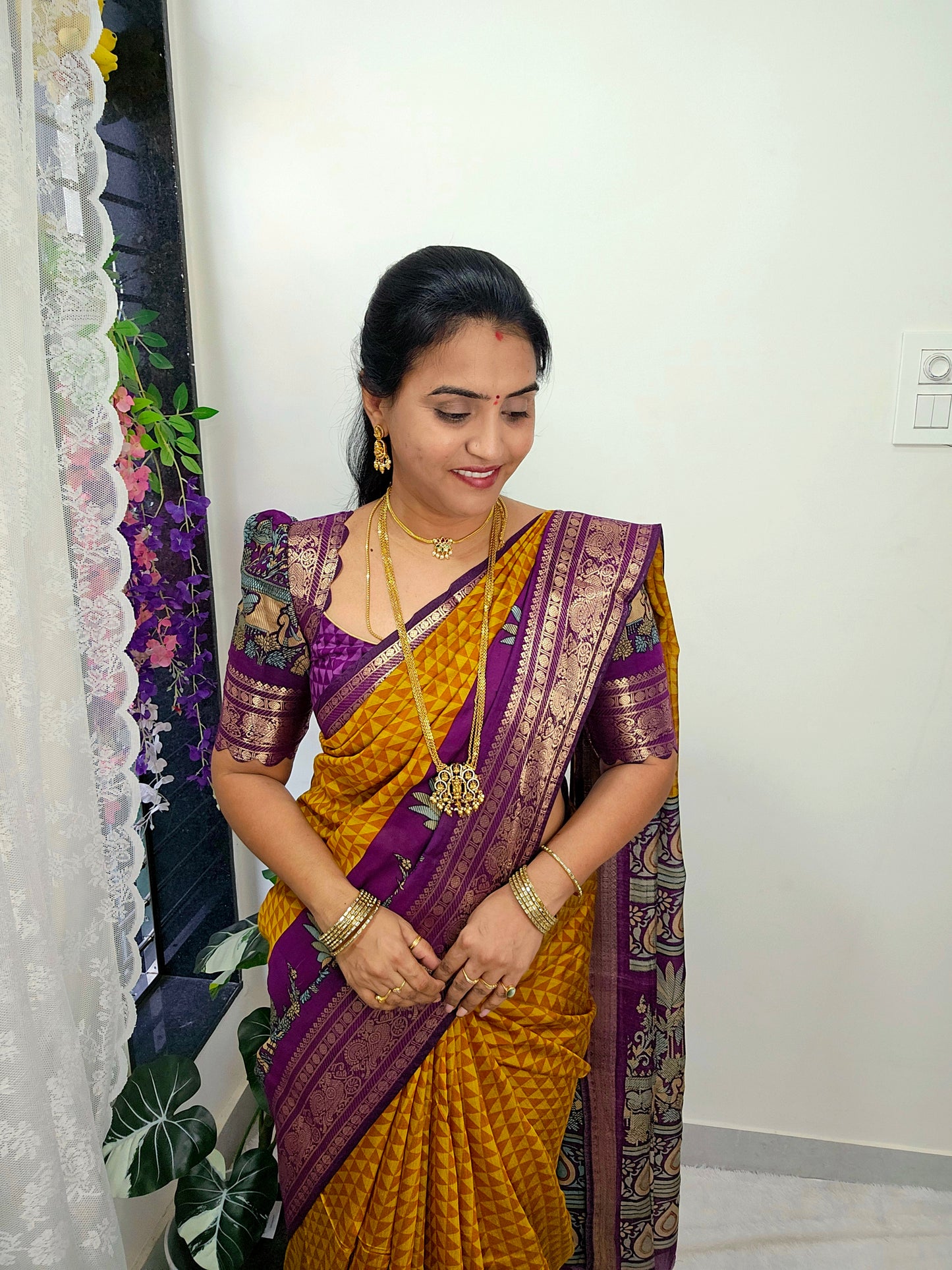 Saree un stiched blouse code SLS 586