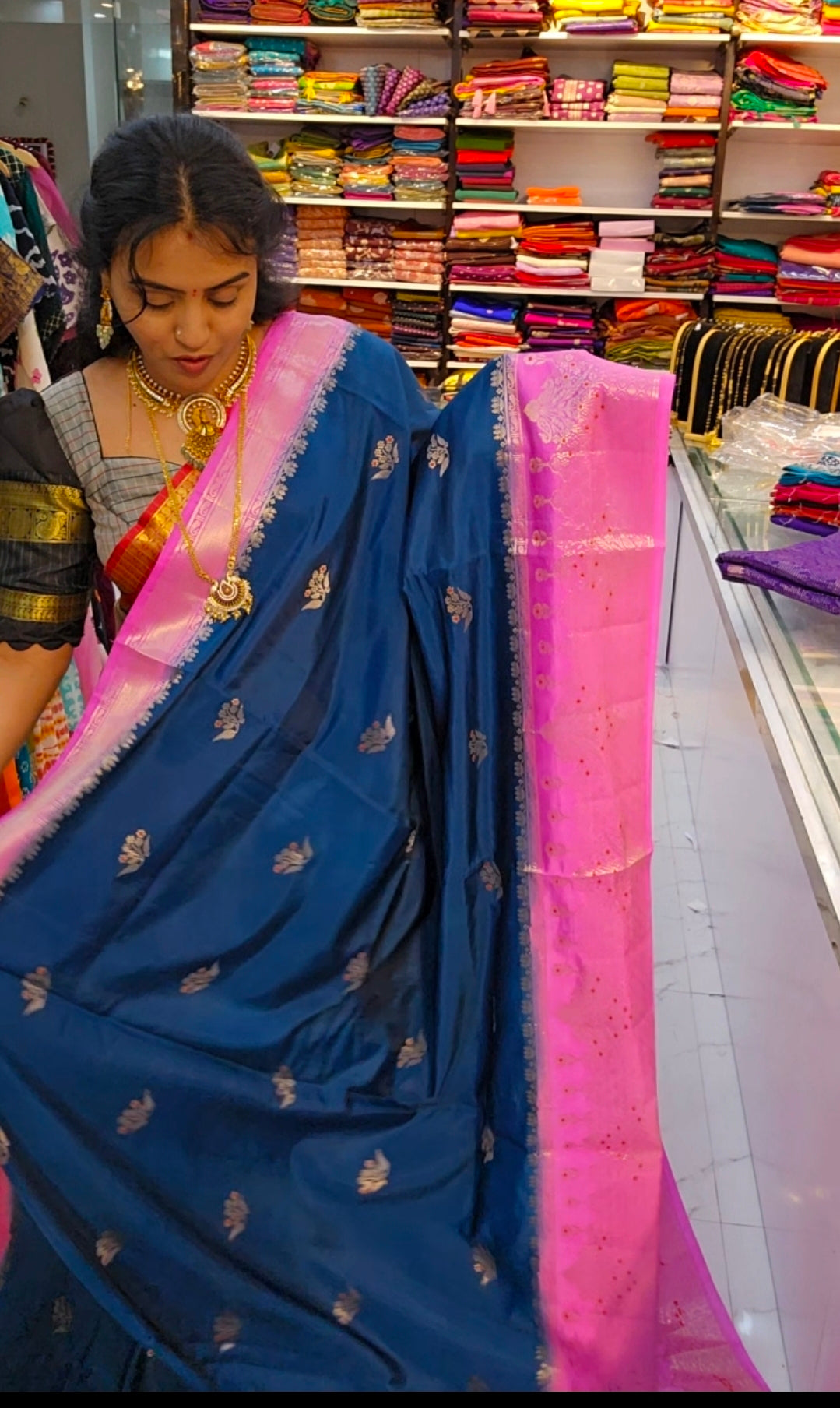 Saree un stiched blouse code SLS 545