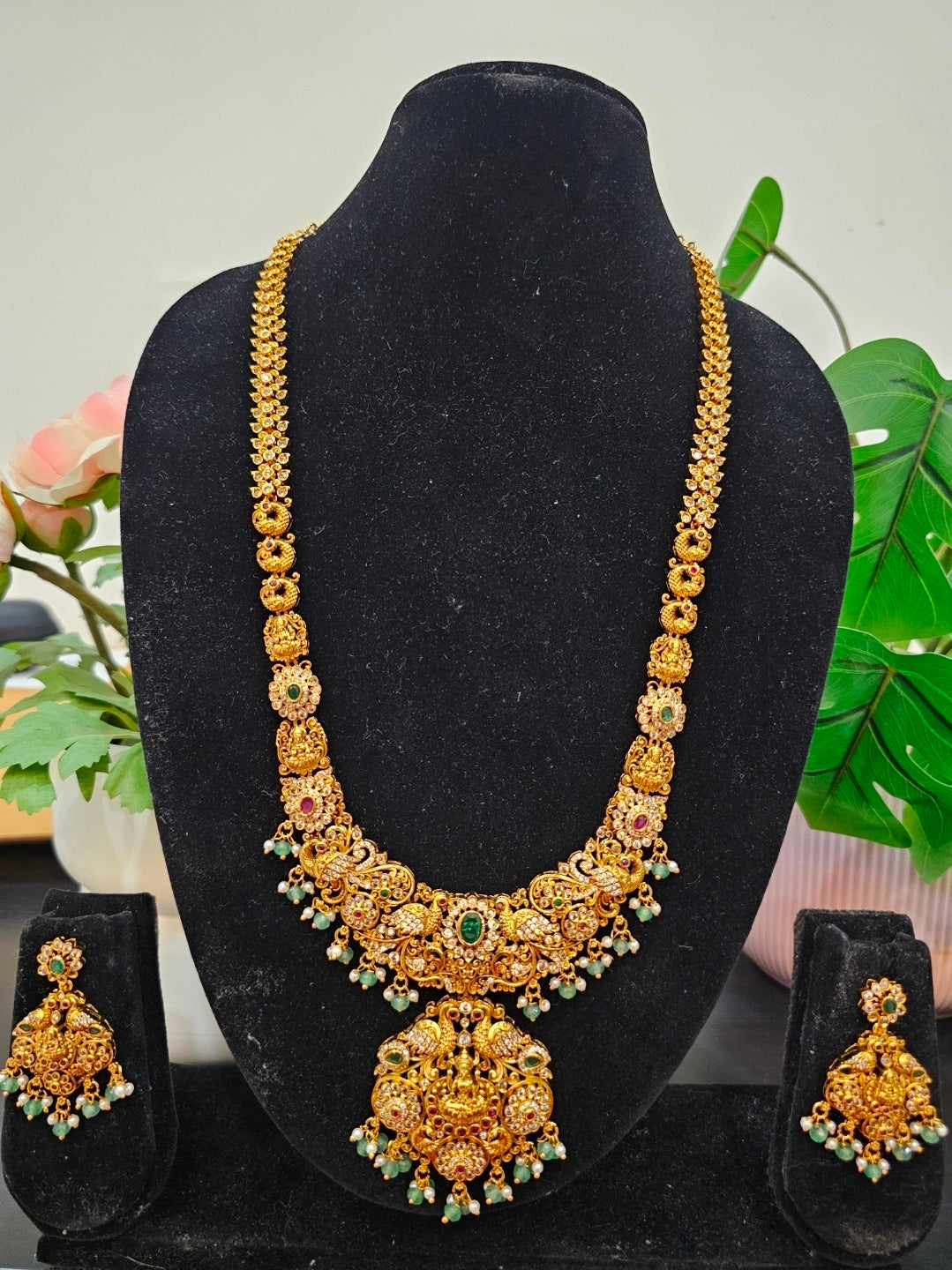 Long set with earrings code SLS 867J