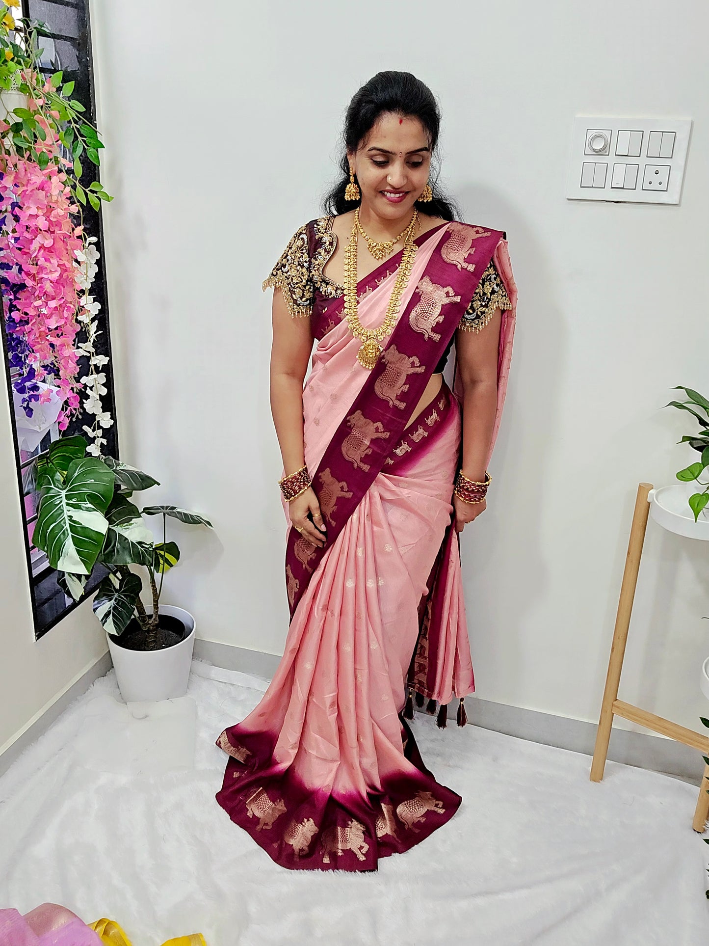 Saree un stiched blouse code SLS 393