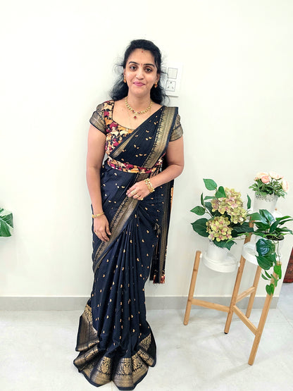 Saree un stiched blouse SLS 190