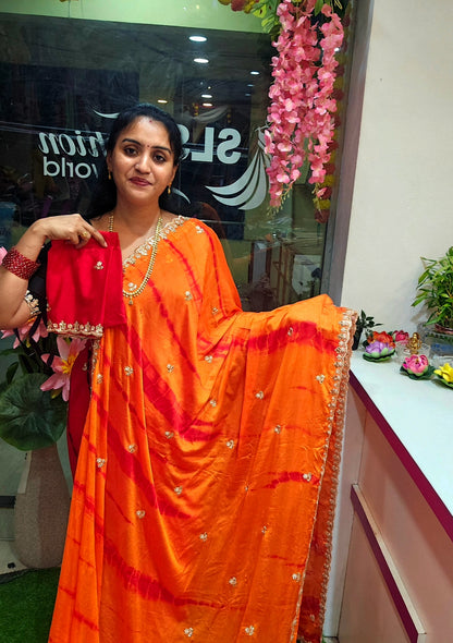 Saree un stiched blouse - SLS71