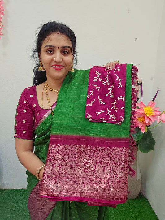 Saree un stiched blouse code SLS 304