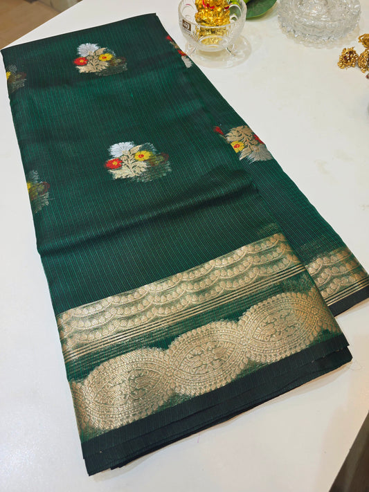 Saree un stiched blouse Code SLS 228
