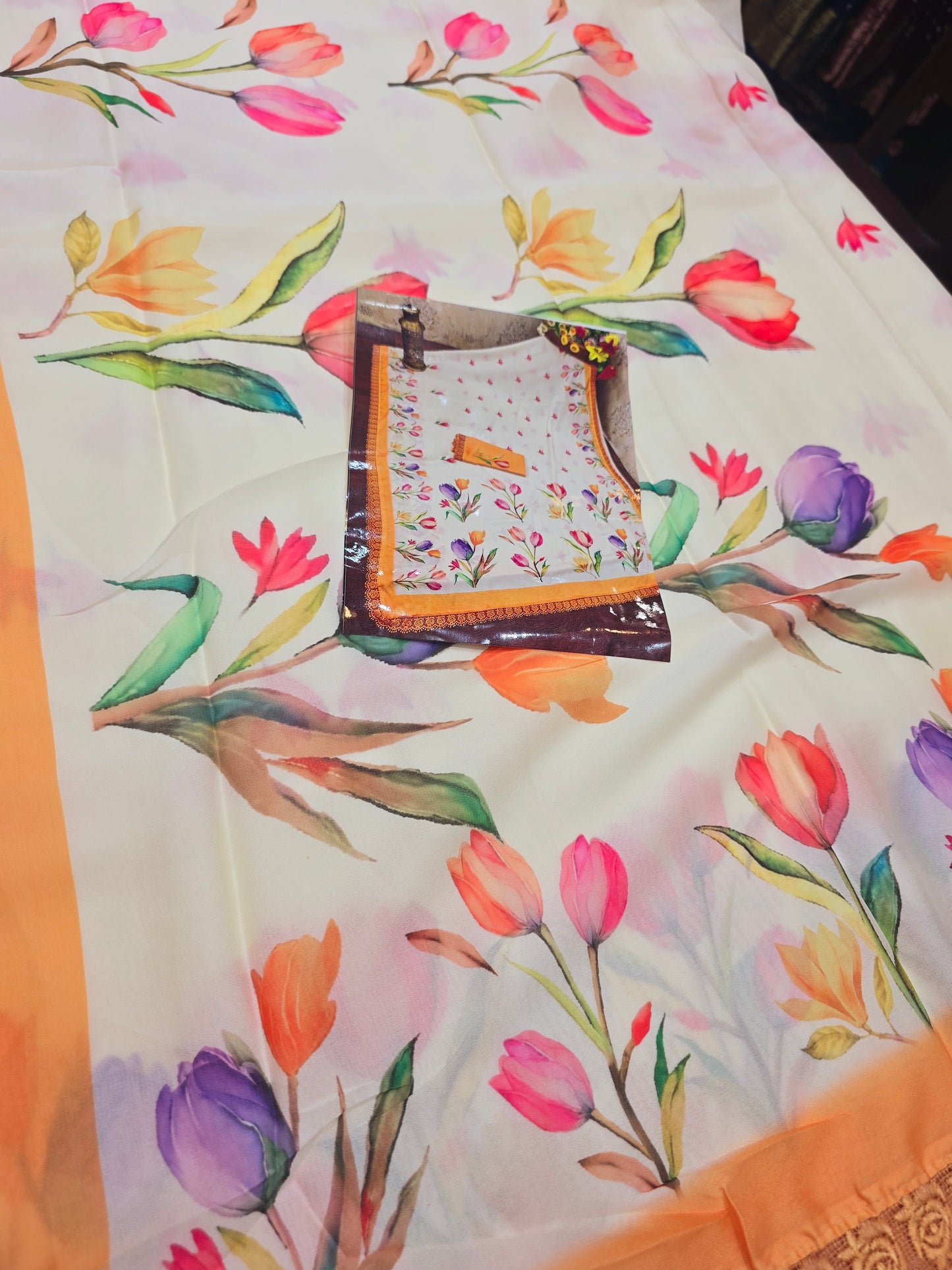 Saree un stiched blouse 274