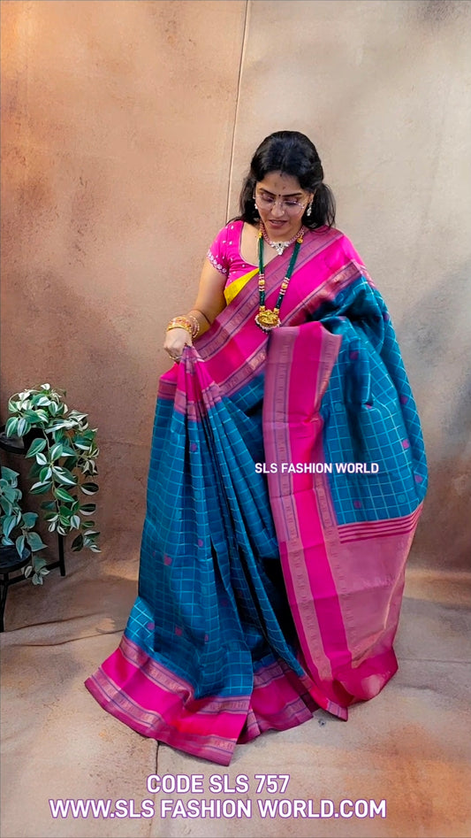 Saree un stiched blouse code SLS 757