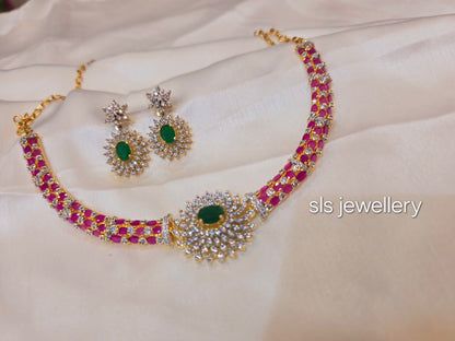 Neck set with earrings Code SLS 305 J