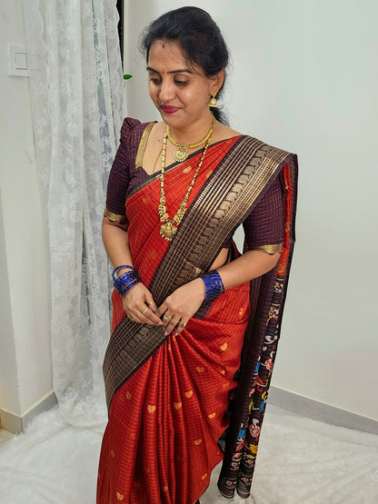 Saree un stiched blouse code SLS 492