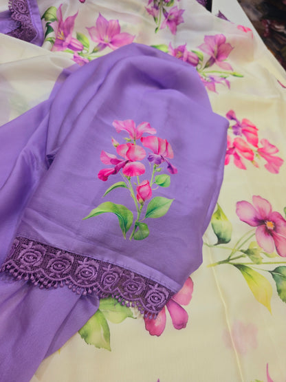 Saree un stiched blouse code SLS 274
