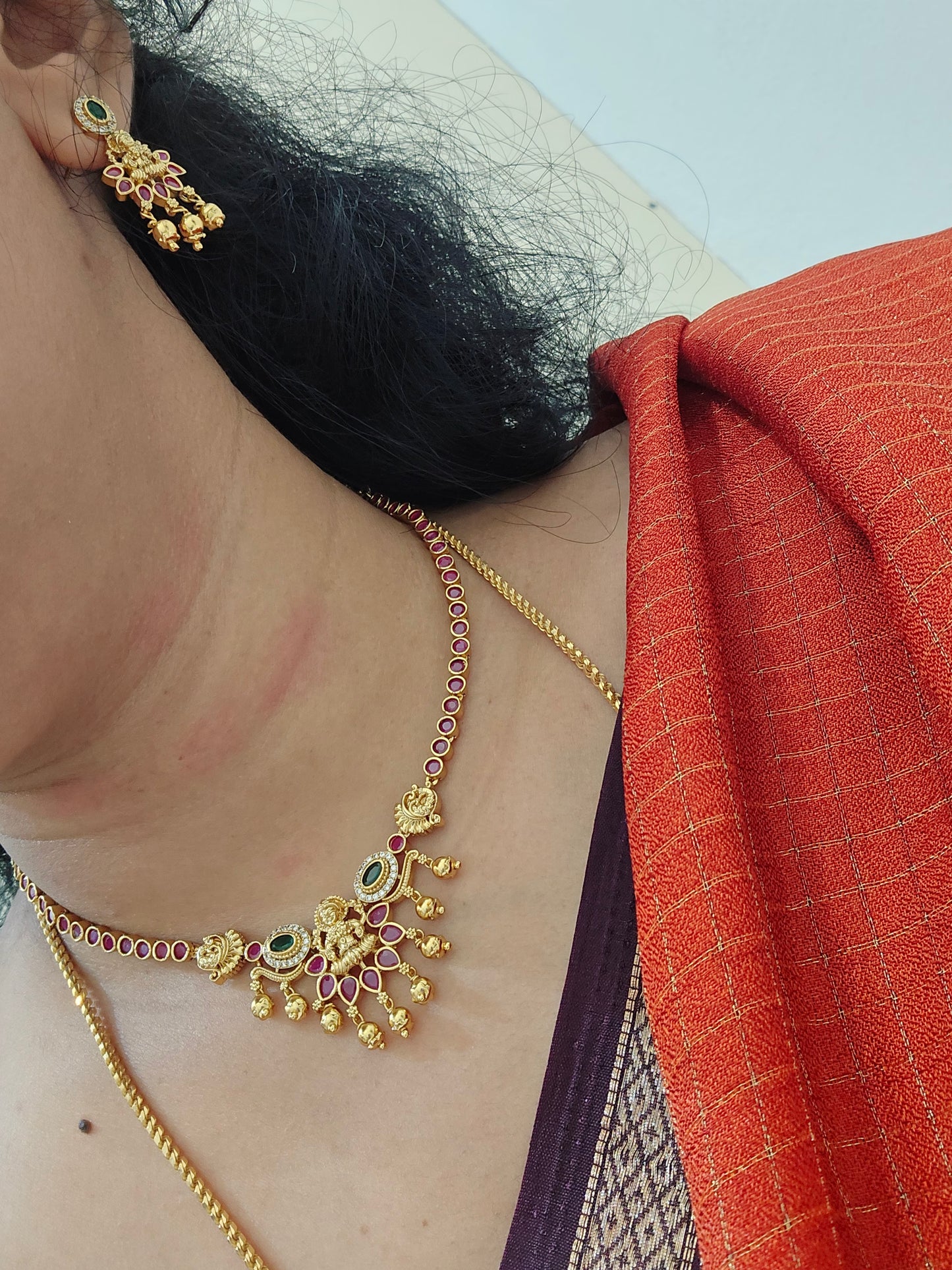 Neck set with earrings Code SLS 279J