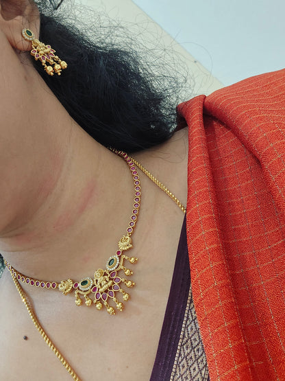 Neck set with earrings Code SLS 279J