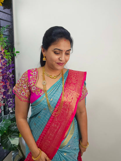 Saree un stiched blouse code SLS 633