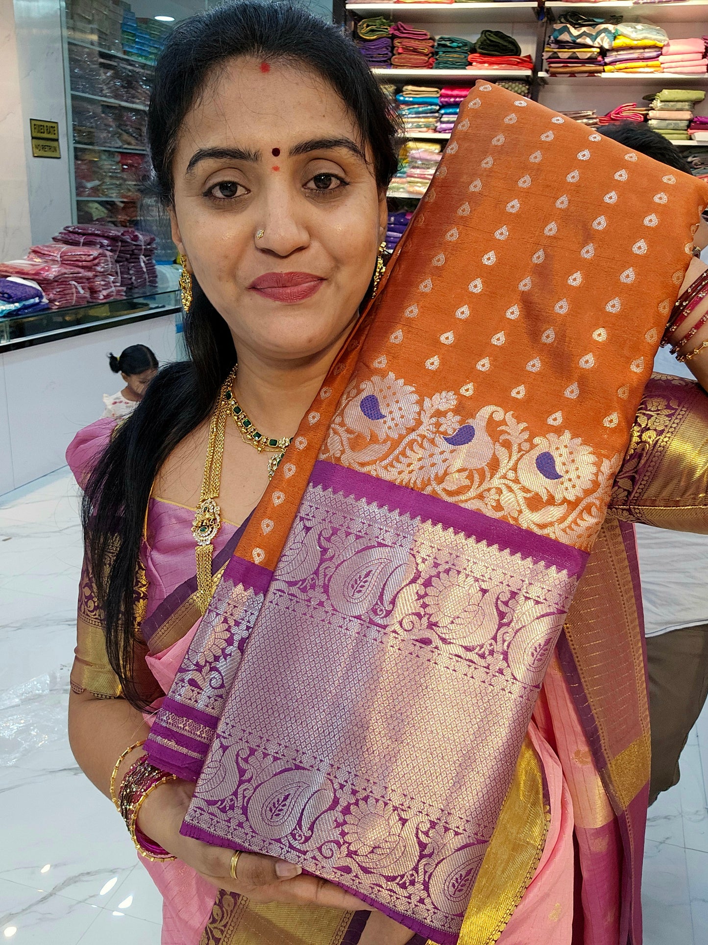 Saree un stiched blouse code SLS 672