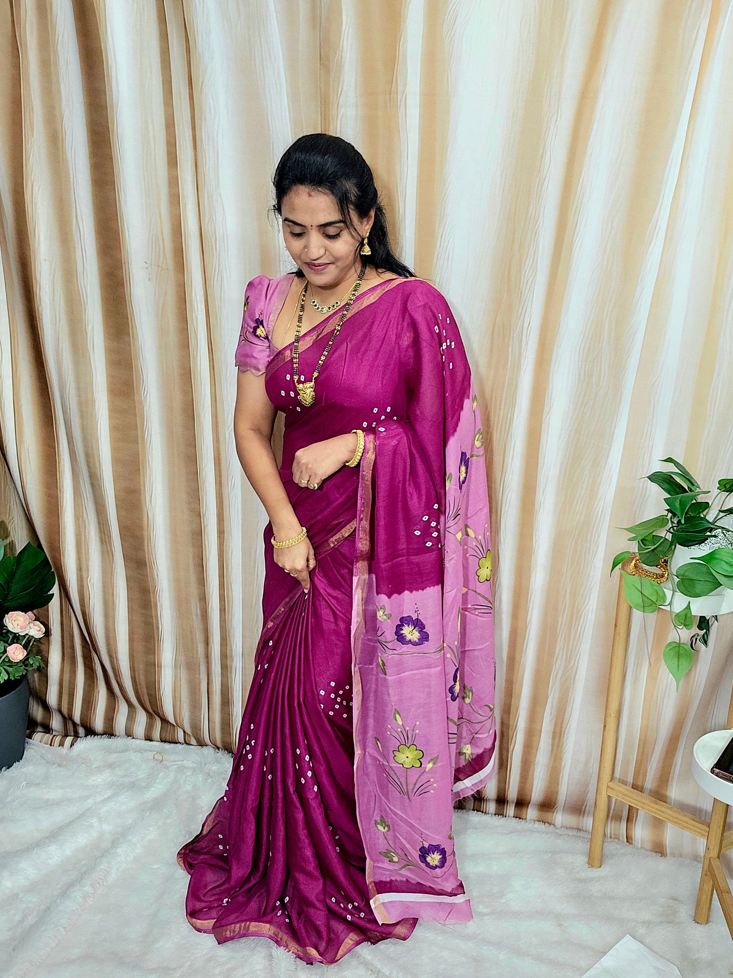Saree un stiched blouse code SLS 642