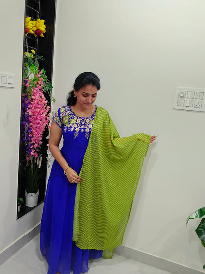 Blue frock code SLS 247