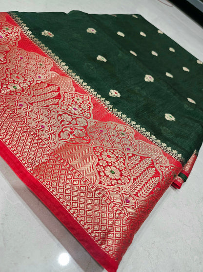 Saree un stiched blouse code SLS 578